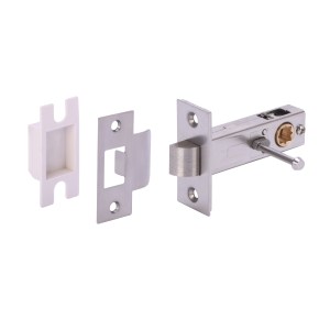 HUNTAĀ® Satin Nickel plated 76mm Privacy latch - Rectangular - 20.5mm centres