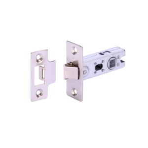 HUNTAĀ® Nickel plated 63mm Tubular Latch - Bolt through - Contract
