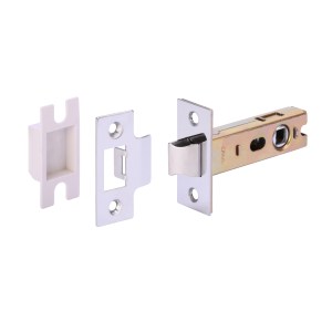 HUNTAĀ® Polished Stainless Steel 76mm Tubular Latch - Bolt through cw box keep - Heavy