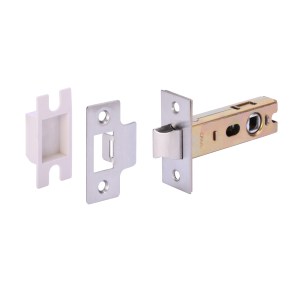 HUNTAĀ® Satin Stainless Steel 76mm Tubular Latch - Bolt through cw box keep - Heavy