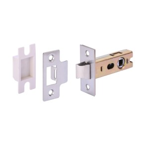 HUNTAĀ® Satin Stainless Steel 63mm Tubular Latch - Bolt through cw box keep - Heavy