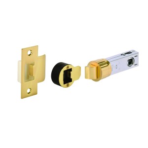 HUNTA® Satin Brass 76mm Bullet Latch - Passage