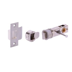 HUNTA® Satin Nickel plated 76mm Bullet Latch - Privacy - 20.5mm