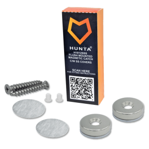 HUNTAĀ® Flush Mounted Magnetic Catch c/w SS Covers