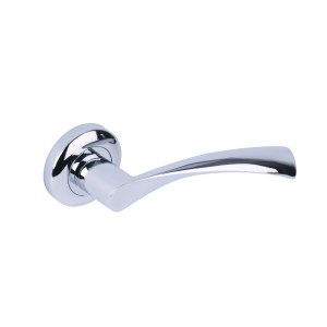 HUNTAĀ® Orca Lever on push rose Polished Chrome plated