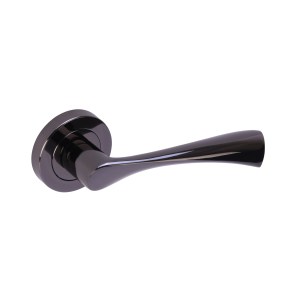 HUNTAĀ® Zena Lever on rose Black Nickel Passage