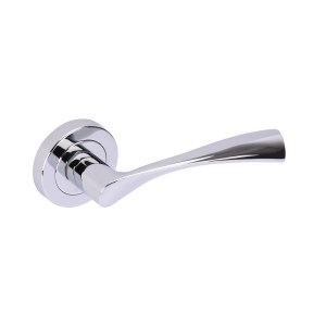 HUNTAĀ® Zena Lever on rose Polished Chrome plated Passage
