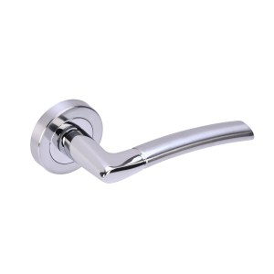 HUNTAĀ® Nemo Lever on rose Polished Chrome plated-Satin Chrome plated Passage