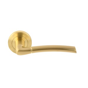 HUNTAĀ® Nemo Lever on rose Satin Brass Passage