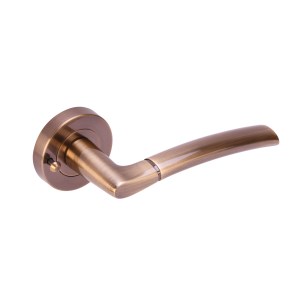 HUNTAĀ® Nemo Lever on rose Antique Bronze Privacy