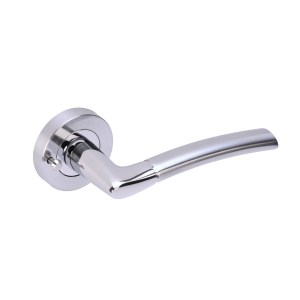 HUNTAĀ® Nemo Lever on rose Polished Chrome plated-Satin Chrome plated Privacy