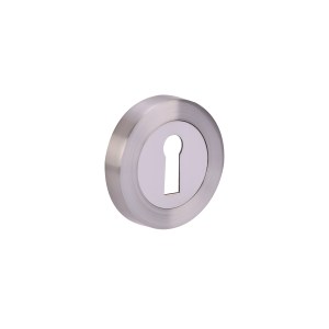 HUNTAĀ® Keyhole Escutcheon Polished Nickel plated-Satin Nickel plated