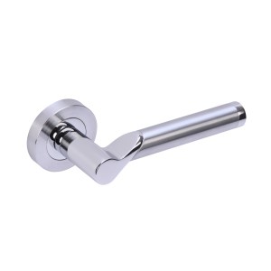 HUNTAĀ® Hydrus Lever on rose Polished Chrome plated-Satin Chrome plated