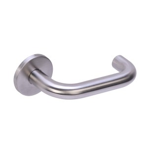 HUNTAĀ® 19mm Return to door safety lever - sprung - Grade EN3 Satin Stainless Steel