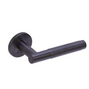 HUNTAĀ® Kotor Knurled Lever on Rose Graphite Grey