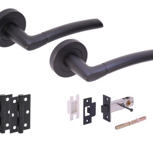 HUNTAĀ® NEMO Matt Black Privacy Doorpack (x2 hinges) PREM Latch