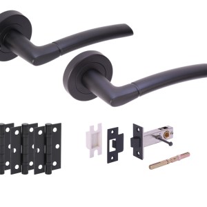 HUNTAĀ® NEMO Matt Black Privacy Doorpack (x3 hinges) PREM Latch