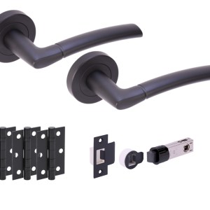 HUNTAĀ® NEMO Matt Black Passage Doorpack (x3 hinges) BULLET Latch