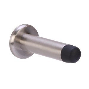 HUNTAĀ® 75mm Satin Nickel plated Concealed fix projecting door stop
