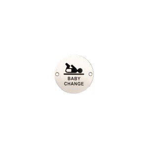 HUNTA® Satin Stainless Steel Baby change disc