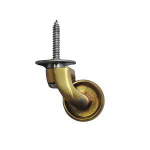 CORE-BULK Brass Single Wheel Screw in Castor