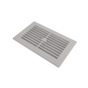 CORE-BULK Louvre Vent with Mesh White Plastic 225mmx150mm