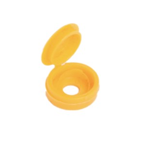 CORE-BULK Hinged Screw Cover Cap Yellow (For Number Plates)