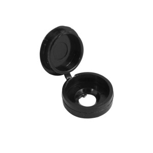 CORE-BULK Hinged Screw Cover Cap Black