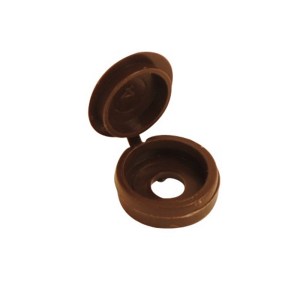 CORE-BULK Hinged Screw Cover Cap Brown