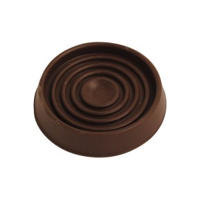 CORE-BULK Caster Cup Brown Rubber 45mm