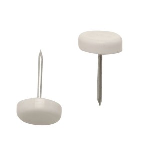 CORE-BULK Furniture Glide Nail White 12mm Dia x 22mm Lgth