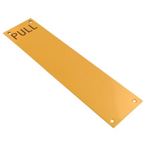 CORE-BULK Finger Plate Engraved Pull Brass 300x75mmx1.2mm