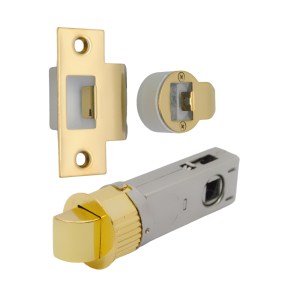 CORE-BULK Quick Latch - Round Passage Latch 71mm (57mm Backset) Polished Brass