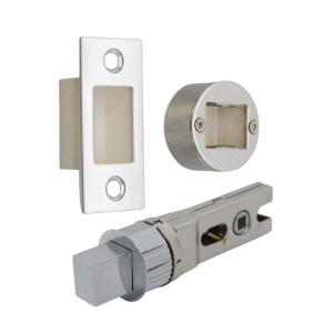 CORE-BULK Quick Latch - Round Dead Bolt 71mm (57mm Backset) Polished Chrome