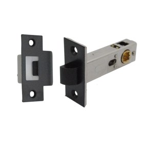 ONYX Premium Rectangular Passage Tubular Latch 71mm (57mm Backset) Matt Black