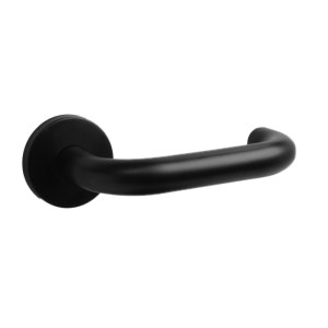 ONYX Runda Lever on Rose Matt Black