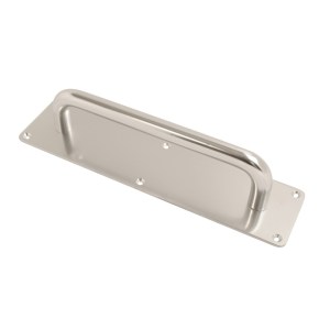 CORE-BULK CORE-BULK 19mm Pull Handle on Plate Plain 225x19mm (300x75mm Plate) on Satin Anodised Aluminium