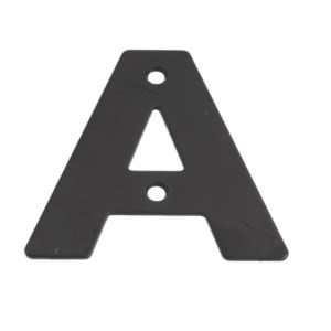 ONYX Numeral Letter 'A' Matt Black