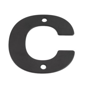 ONYX Numeral Letter 'C' Matt Black