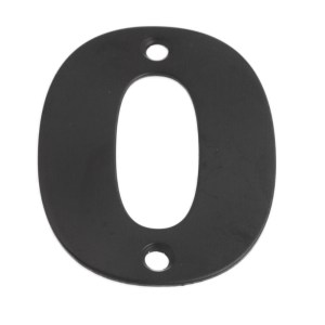 ONYX Numeral Figure '0' Matt Black