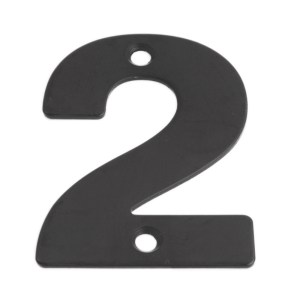 ONYX Numeral Figure '2' Matt Black