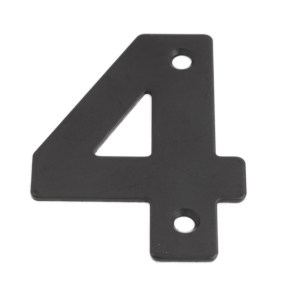 ONYX Numeral Figure '4' Matt Black