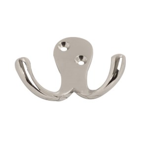CORE-BULK Double Robe Hook Chrome 63mm