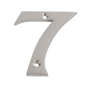 CORE-BULK Numeral Figure 7 Satin Chrome 75mm