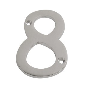 CORE-BULK Numeral Figure 8 Satin Chrome 75mm