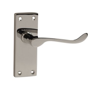 CORE-BULK Victorian Premium Scroll Lever Latch Chrome 40mm x 107mm