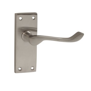CORE-BULK Victorian Premium Scroll Lever Latch Satin Chrome 40mm x 107mm