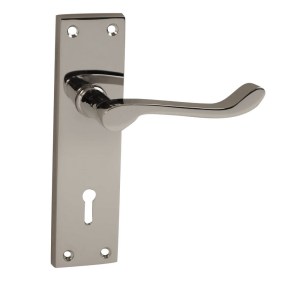 CORE-BULK Victorian Premium Scroll Lever Lock Chrome 40mm x 150mm