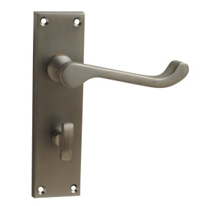 CORE-BULK Victorian Premium Scroll Lever Lock Satin Chrome Bathroom