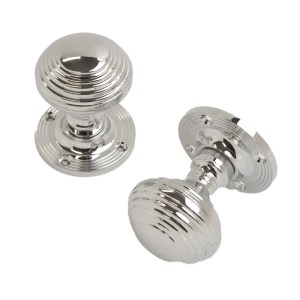 CORE-BULK Reeded Mortice Knob Polished Chrome